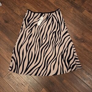 Ann Taylor Animal Print Skirt Women's 10 NWT